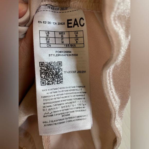 Guess Pink velour Mock Neck Bodysuit - medium - Picture 10 of 11